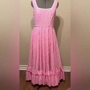 JessaKae Daze Pink Gingham Sleeveless Dress